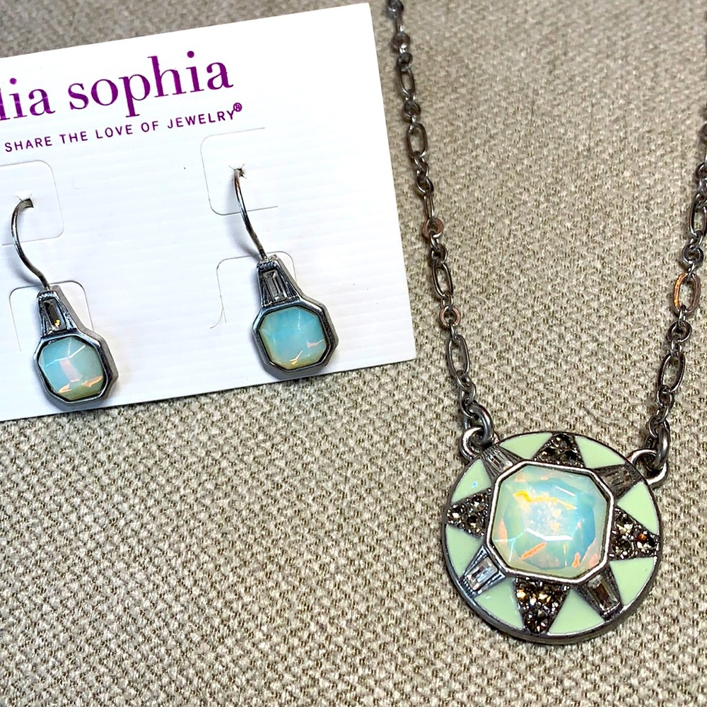 Lia Sophia Necklace & Earrings Set